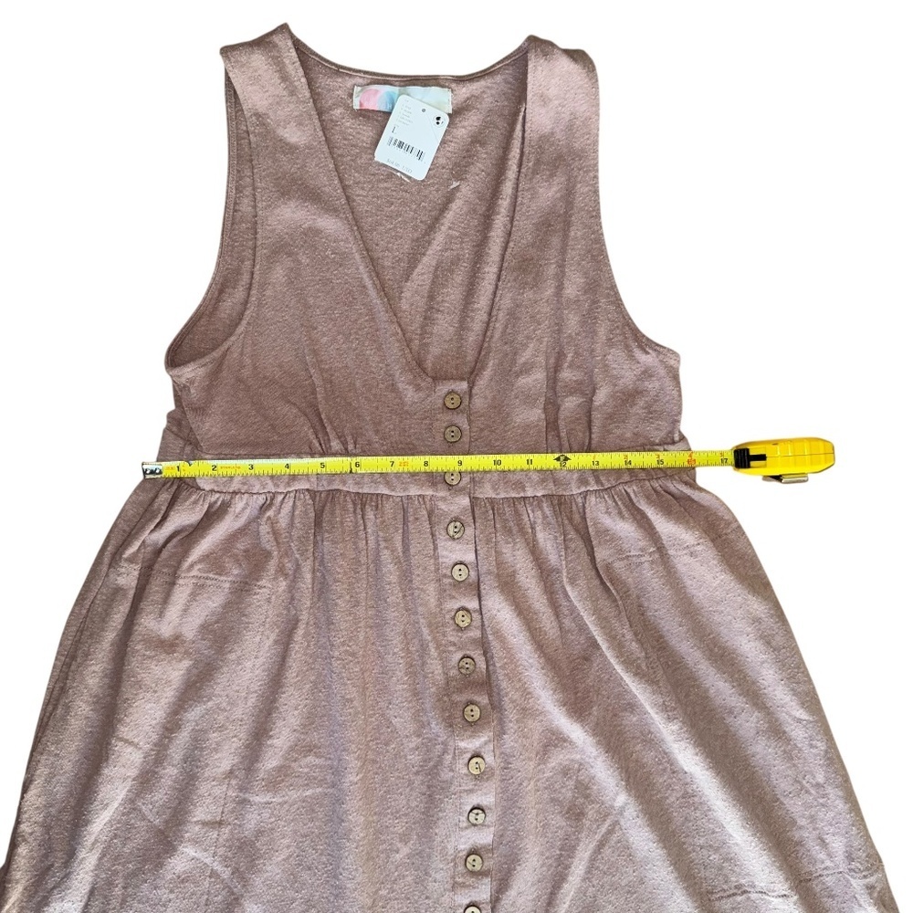 NWT Free People Summertime Mini Dress Gloomy Lavender Womens Size L - Picture 6 of 9
